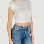 T-shirt Calvin Klein Jeans MONOGRAM BABY TEE Panna - Foto 3