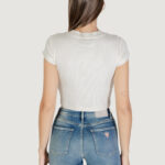 T-shirt Calvin Klein Jeans MONOGRAM BABY TEE Panna - Foto 4
