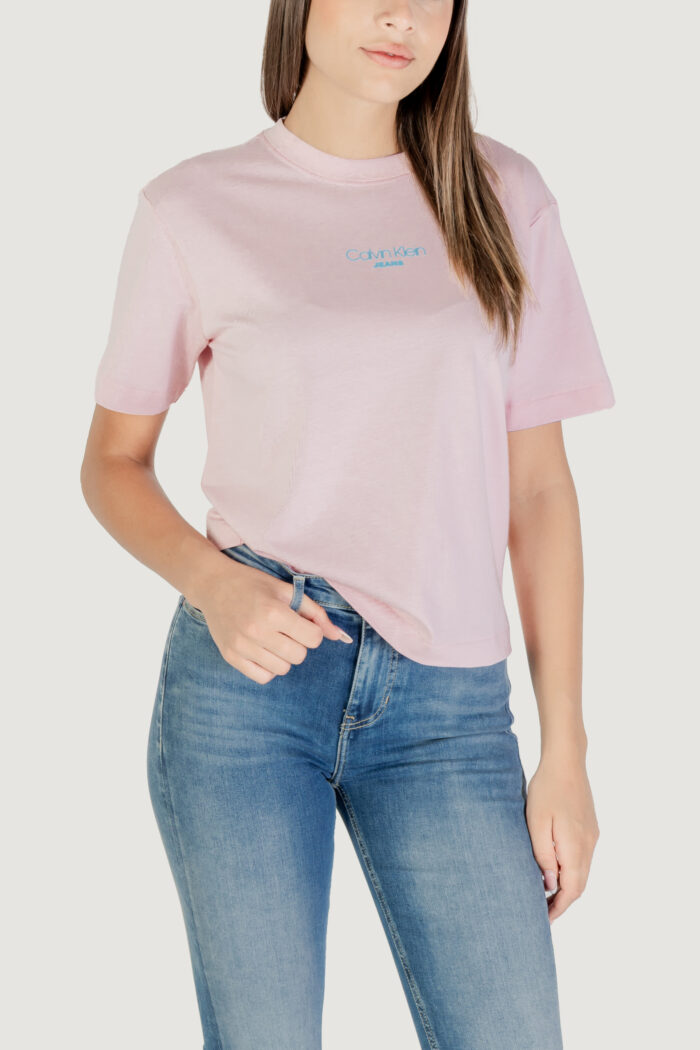 T-shirt Calvin Klein SS BOXY FIT TEE Rosa – LV047C858G