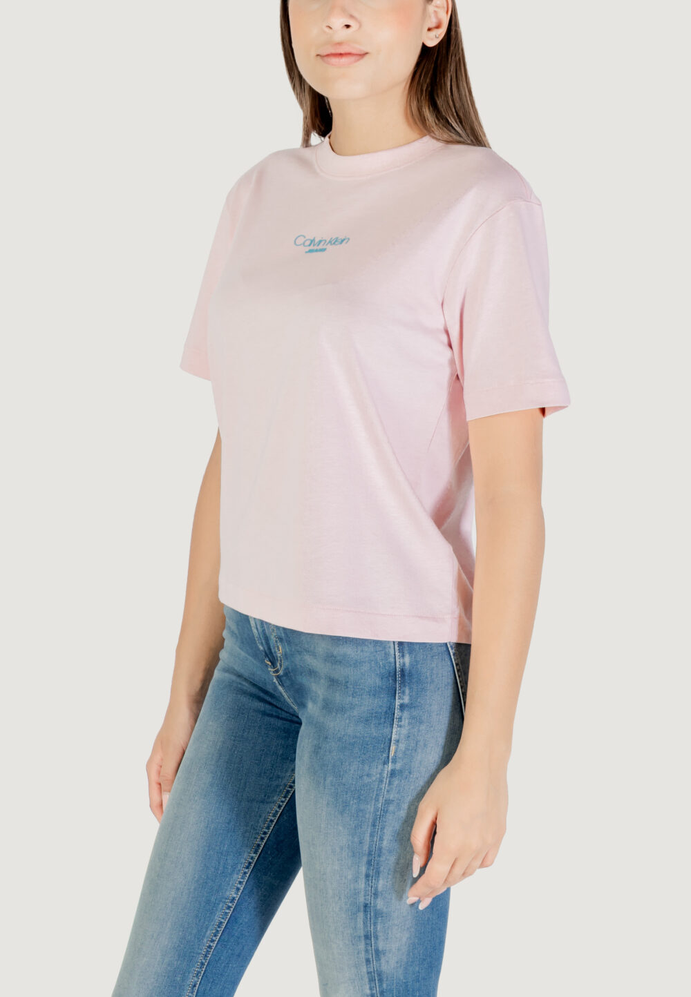 T-shirt Calvin Klein Jeans SS BOXY FIT TEE Rosa - Foto 2