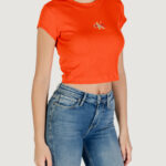 T-shirt Calvin Klein Jeans MONOGRAM BABY TEE Rosso - Foto 3