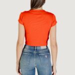 T-shirt Calvin Klein Jeans MONOGRAM BABY TEE Rosso - Foto 4