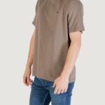 T-shirt Calvin Klein Jeans SS SMOOTH CTTN SOLID Terra - Fango - Foto 2