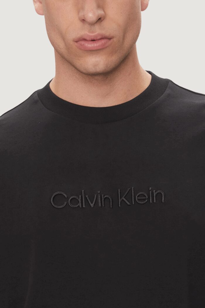 T-shirt Calvin Klein A – Rel Fashion Logo Nero – LV04LC206G