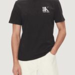 T-shirt Calvin Klein SS 30s EU SP CK ABST Nero - Foto 1