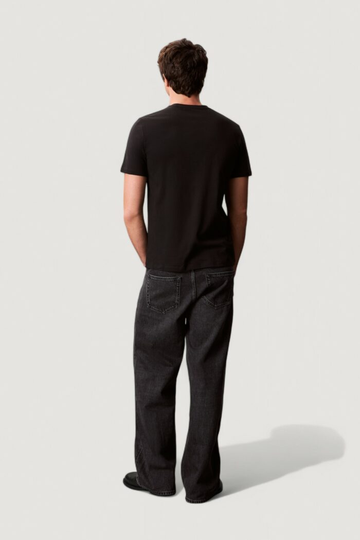 T-shirt Calvin Klein SS 30s EU SP CK BOX Nero – LV04RC854G
