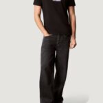 T-shirt Calvin Klein SS 30s EU SP CK BOX Nero - Foto 3