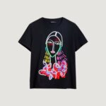 T-shirt Desigual TS_MISURI Nero - Foto 4
