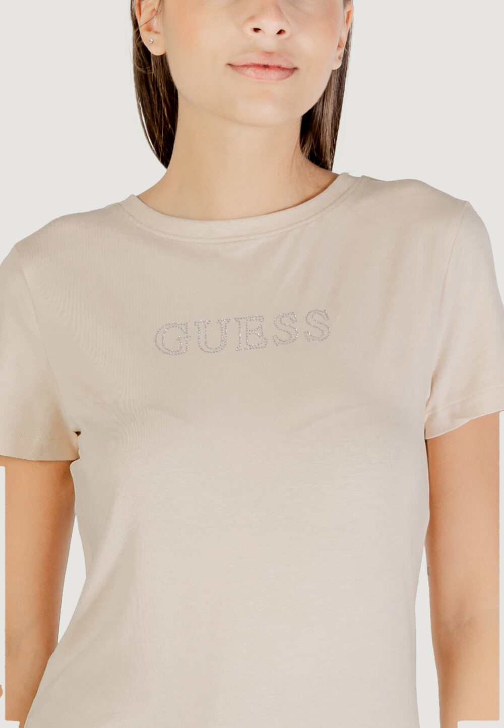 T-shirt Guess Active BRIANA SS T-SHIRT Beige chiaro - Foto 2