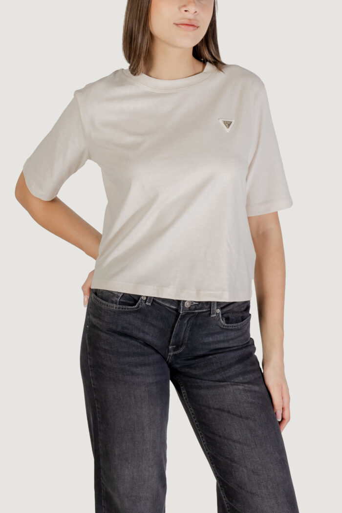 T-shirt Guess Active COLETTE BOXY TSHIRT Beige chiaro – V4BI21 I3Z14