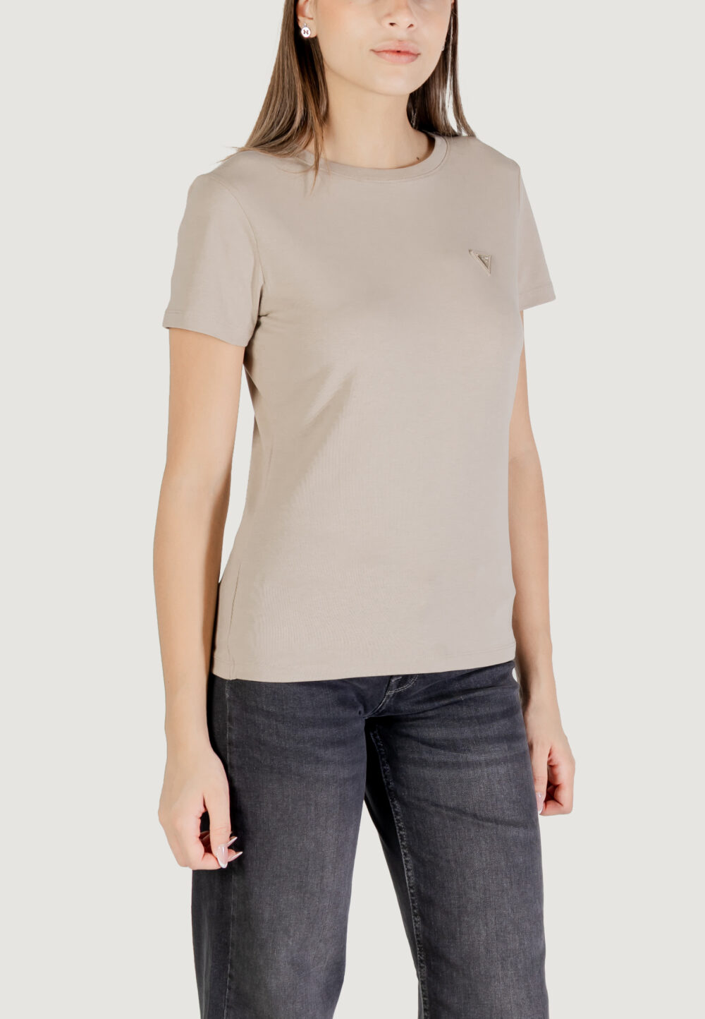 T-shirt Guess Active COLETTE T-SHIRT Beige chiaro - Foto 3