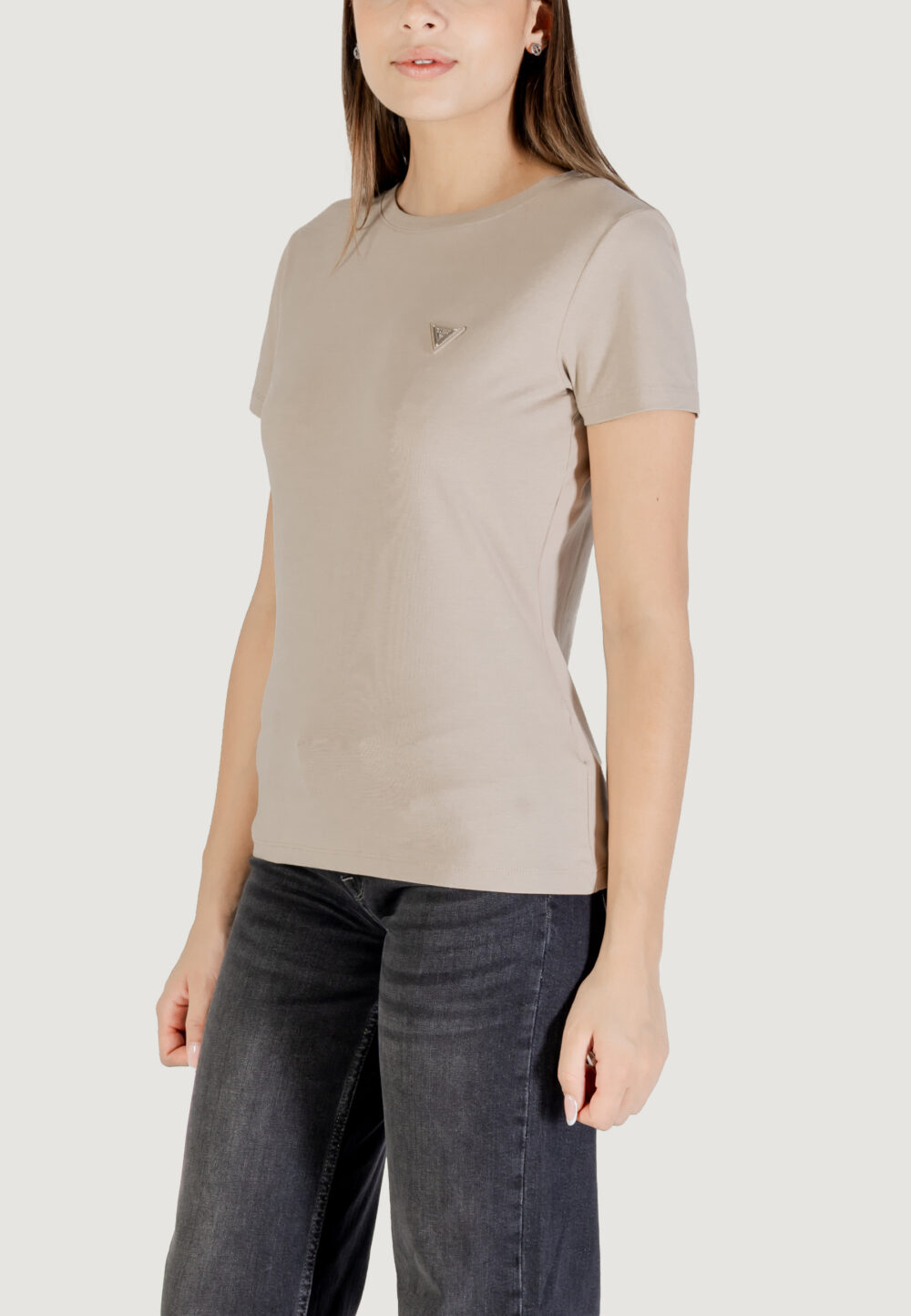 T-shirt Guess Active COLETTE T-SHIRT Beige chiaro - Foto 4