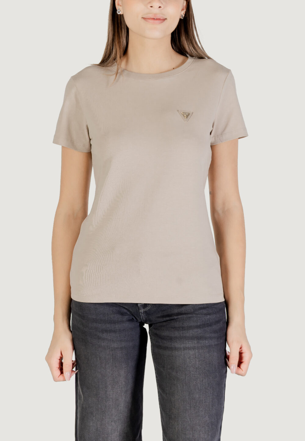 T-shirt Guess Active COLETTE T-SHIRT Beige chiaro - Foto 5