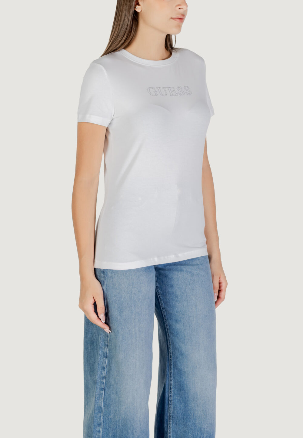 T-shirt Guess Active BRIANA SS T-SHIRT Bianco - Foto 3