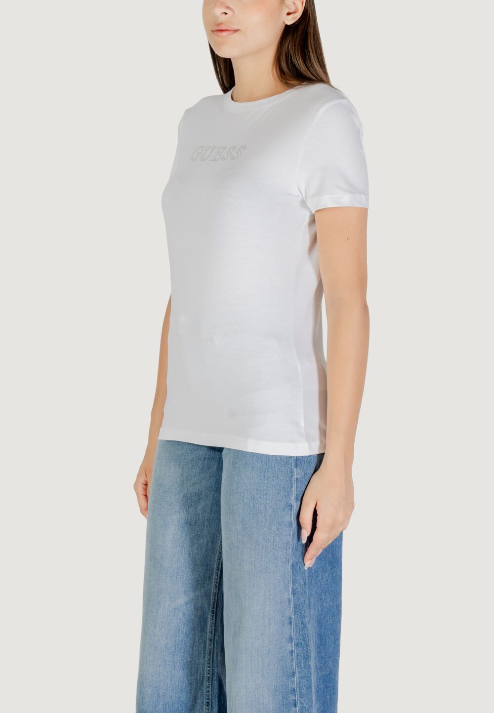 T-shirt Guess Active BRIANA SS T-SHIRT Bianco - Foto 4