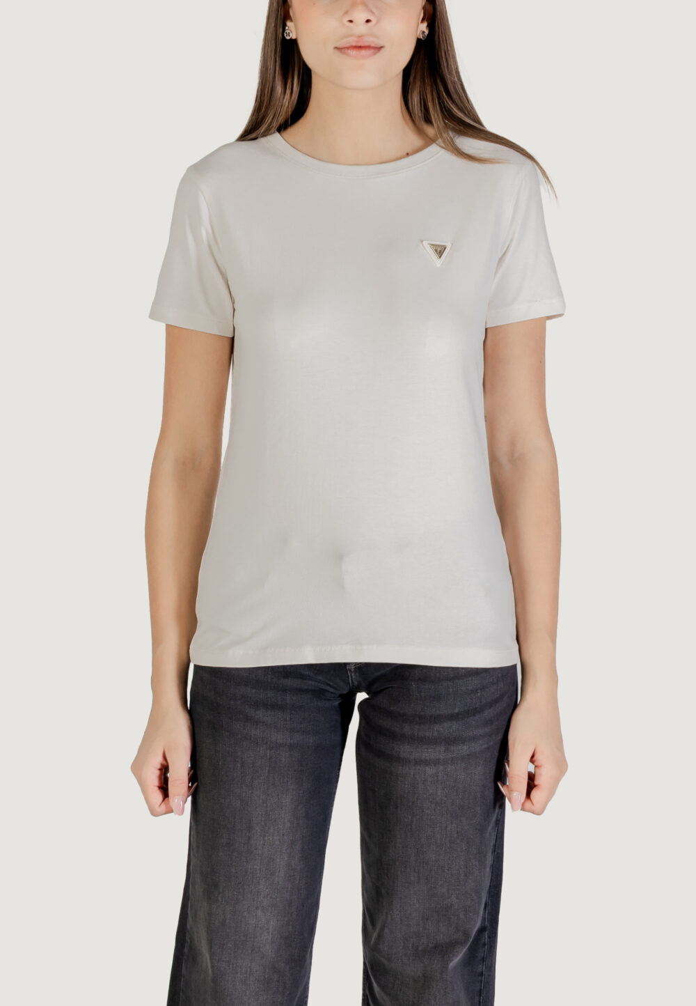 T-shirt Guess Active COLETTE T-SHIRT Panna - Foto 4