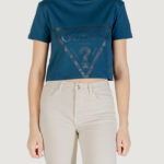 T-shirt Guess Active ADELE CROP TSHIRT Petrolio - Foto 4