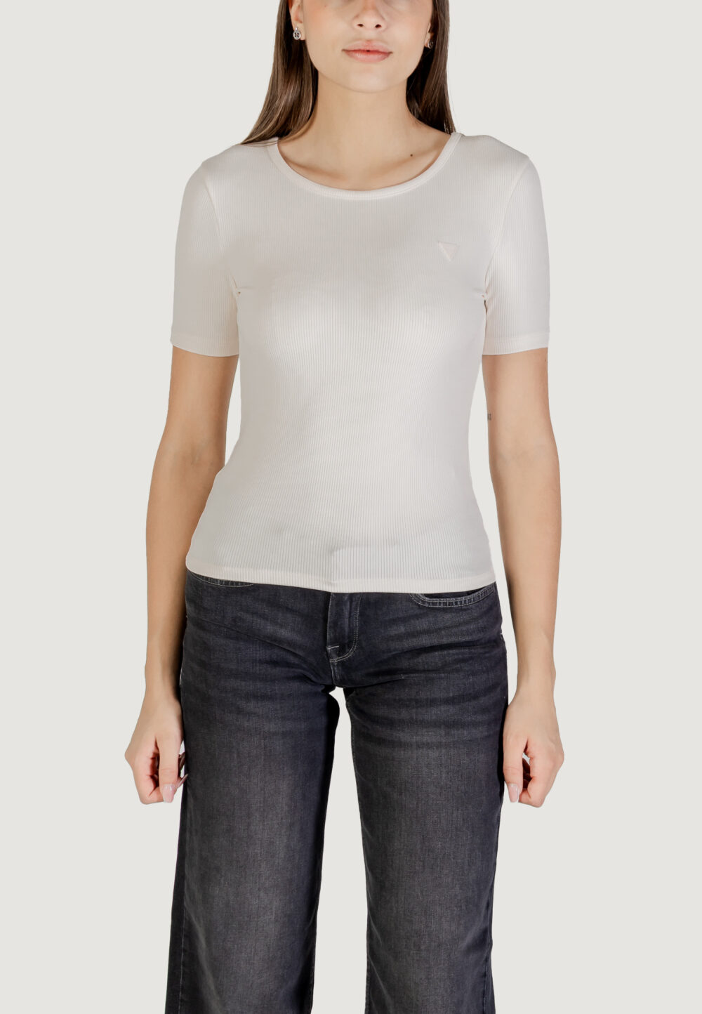 T-shirt Guess Active STEFFI SS T-SHIRT Rosa Cipria - Foto 1