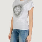 T-shirt Guess CN SS 4G SHADED HOTFIX Bianco - Foto 4