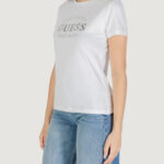 T-shirt Guess Active NINA SS CN T-SHIRT Bianco - Foto 3