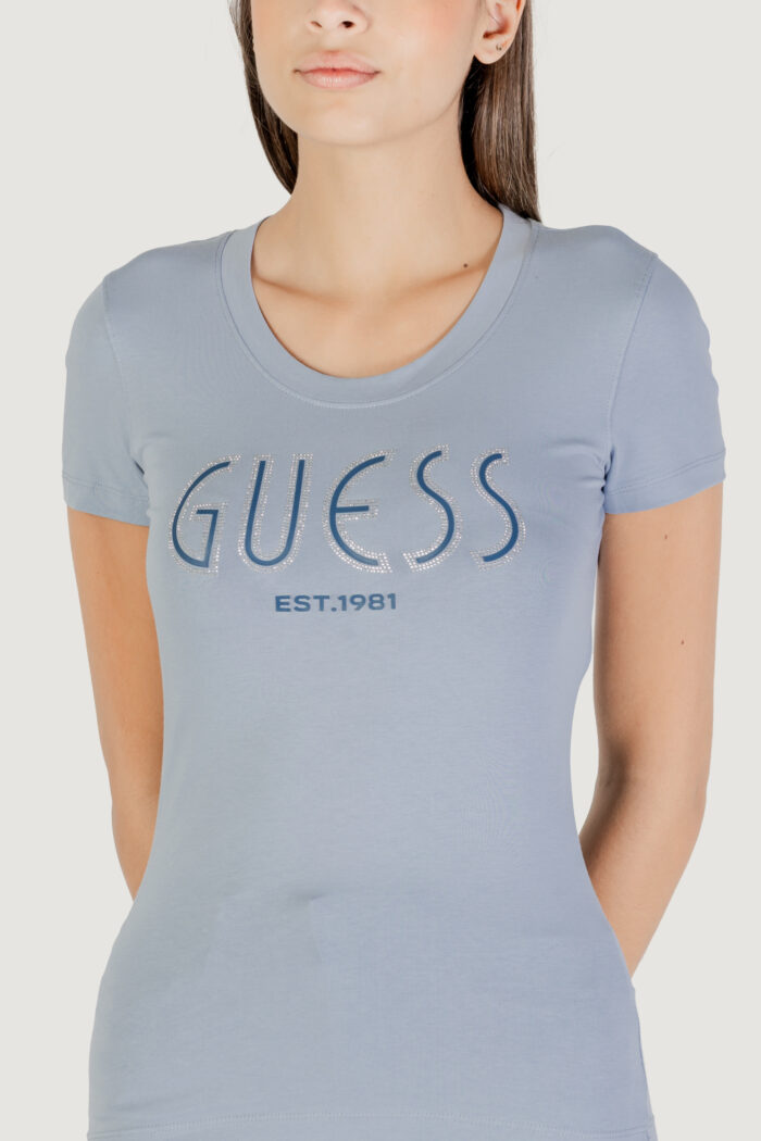 T-shirt Guess CN SS GUESS LOGO TEE Indigo – W5YI05 J1314