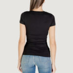 T-shirt Guess CN SS EMBRO SCRIPT LOGO TEE Nero - Foto 5