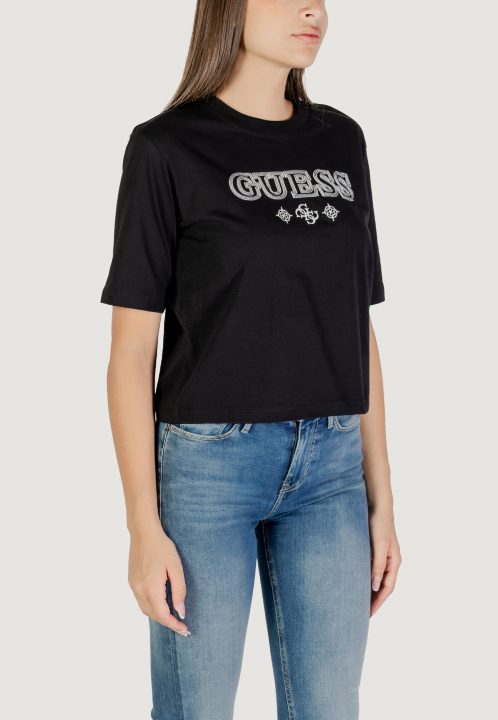 T-shirt Guess Active GLORIA BOXY T-SHIRT Nero - Foto 3
