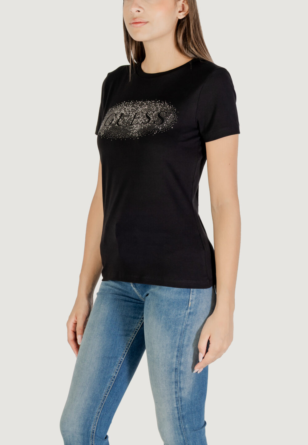 T-shirt Guess Active INGRID SS T-SHIRT Nero - Foto 4