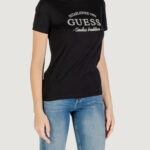 T-shirt Guess Active NINA SS CN T-SHIRT Nero - Foto 3