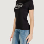 T-shirt Guess Active NINA SS CN T-SHIRT Nero - Foto 4