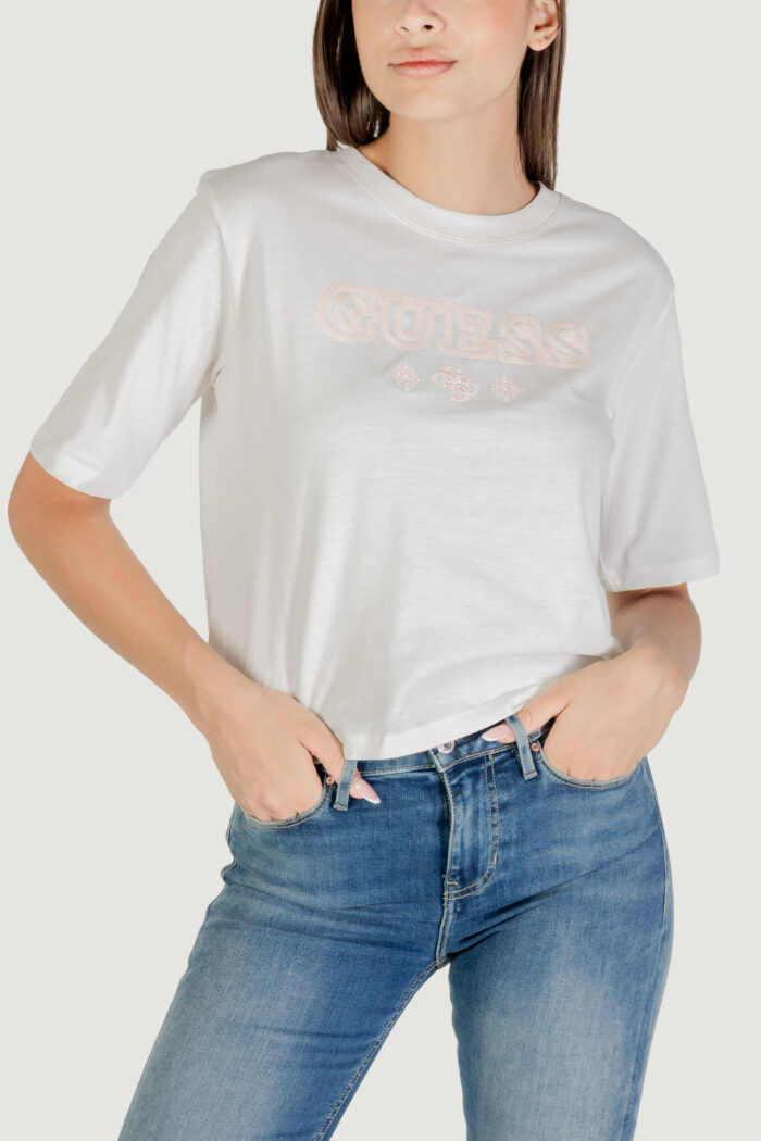T-shirt Guess Active GLORIA BOXY T-SHIRT Panna – V5YI11 I3Z14