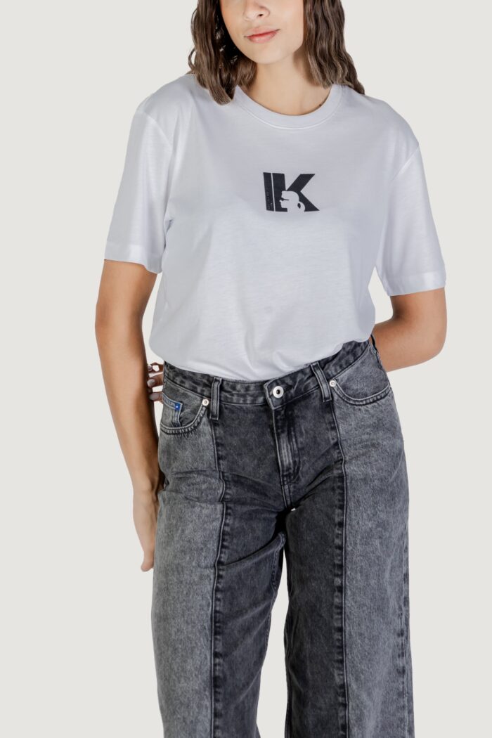 T-shirt Karl Lagerfeld Jeans KLJ REG K LOGO TEE Bianco – A3W17094
