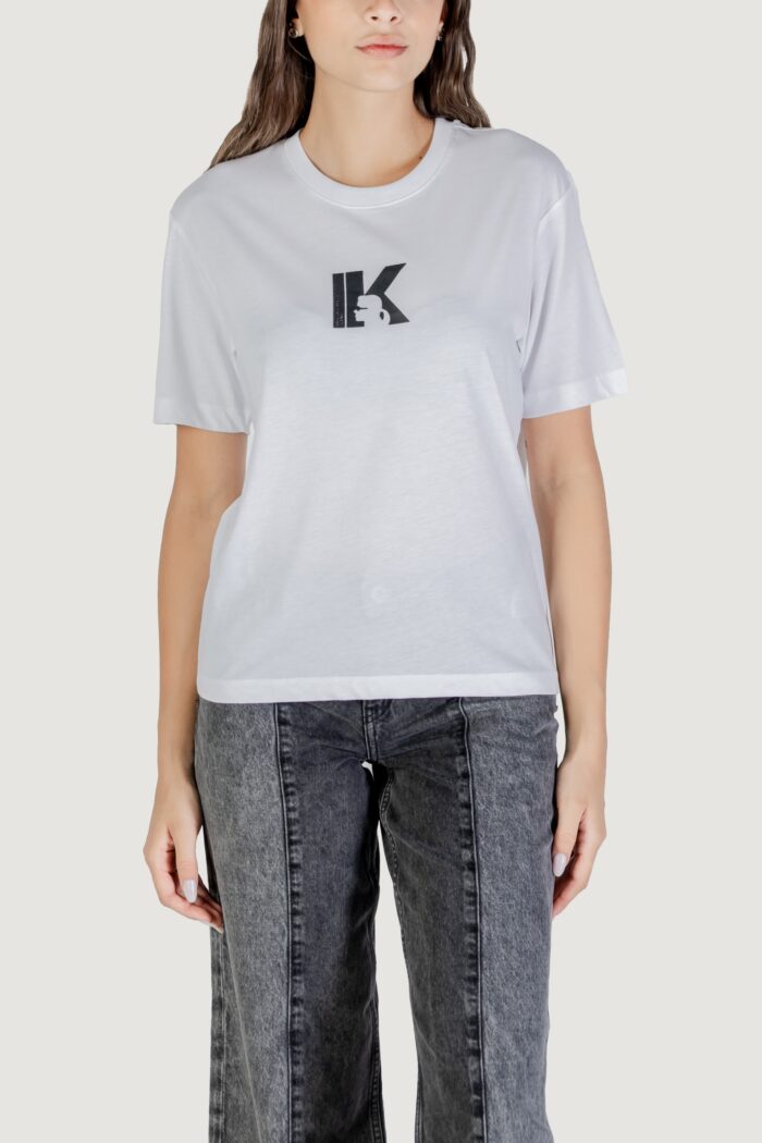 T-shirt Karl Lagerfeld Jeans KLJ REG K LOGO TEE Bianco – A3W17094