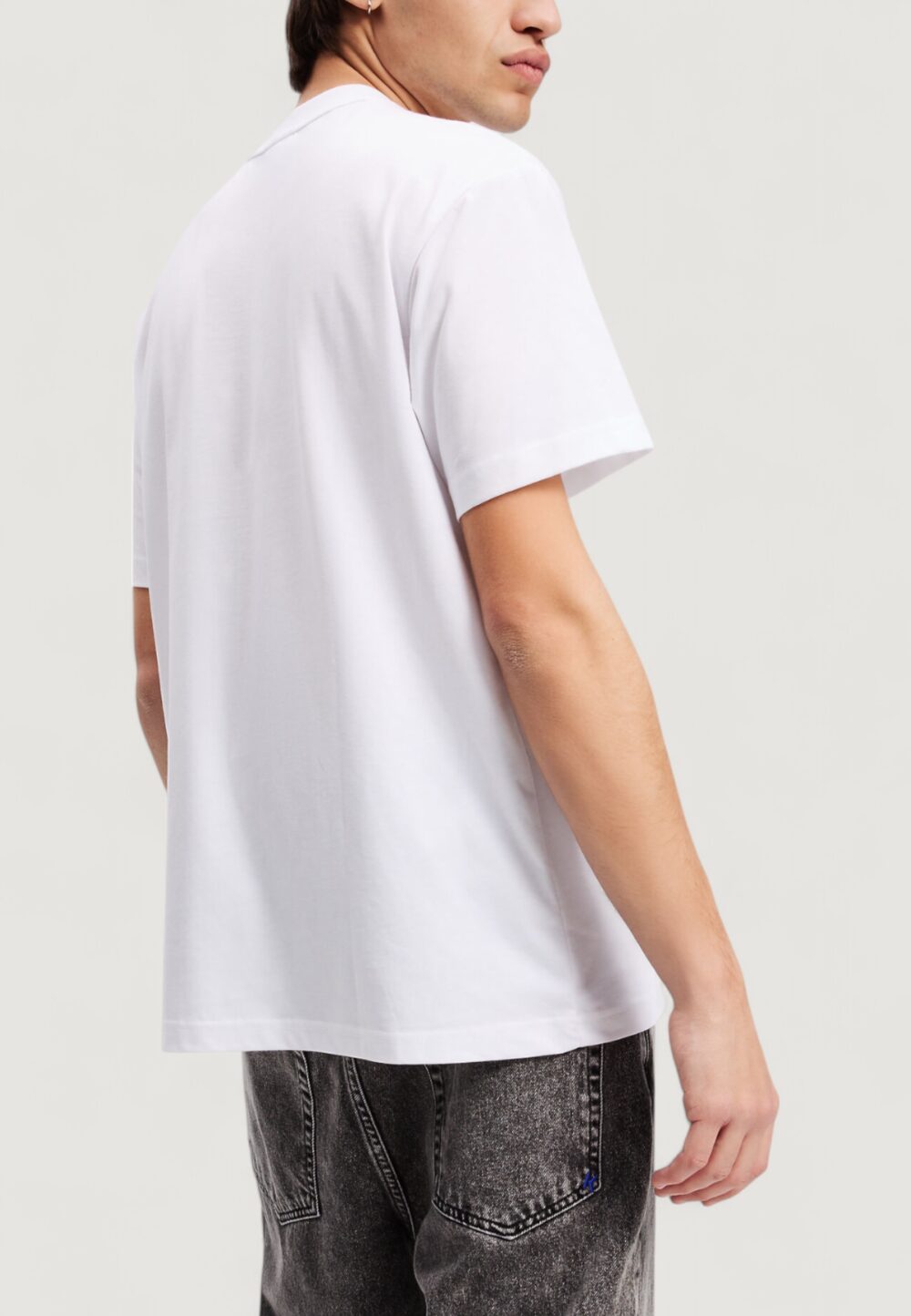 T-shirt Karl Lagerfeld Jeans KLJ REG RUBBER PATCH TEE Bianco - Foto 3