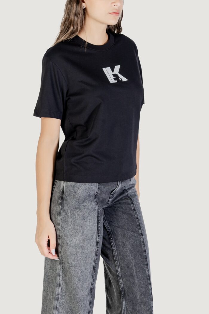 T-shirt Karl Lagerfeld Jeans KLJ REG K LOGO TEE Nero – A3W17094