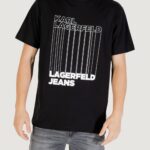 T-shirt KARL LAGERFELD KLJ REG BARCODE TEE Nero - Foto 1