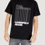 T-shirt KARL LAGERFELD KLJ REG BARCODE TEE Nero - Foto 5