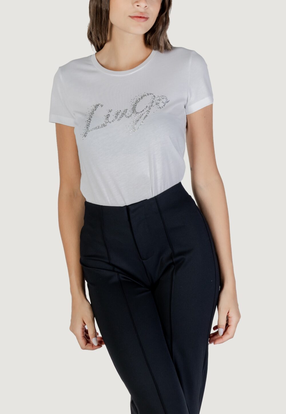T-shirt Liu-Jo ECS T-SHIRT MODA M/C Bianco - Argento - Foto 1