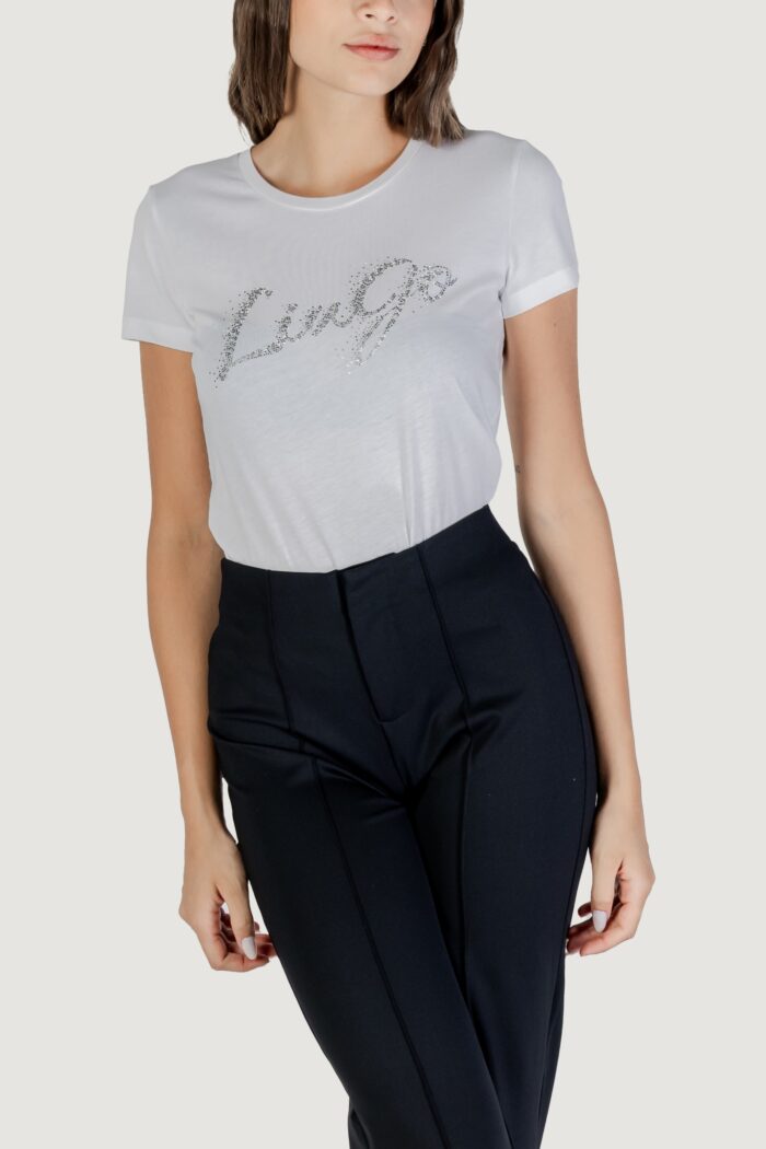 T-shirt Liu-jo ECS T-SHIRT MODA M/C Bianco – Argento