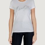 T-shirt Liu-Jo ECS T-SHIRT MODA M/C Bianco - Argento - Foto 2