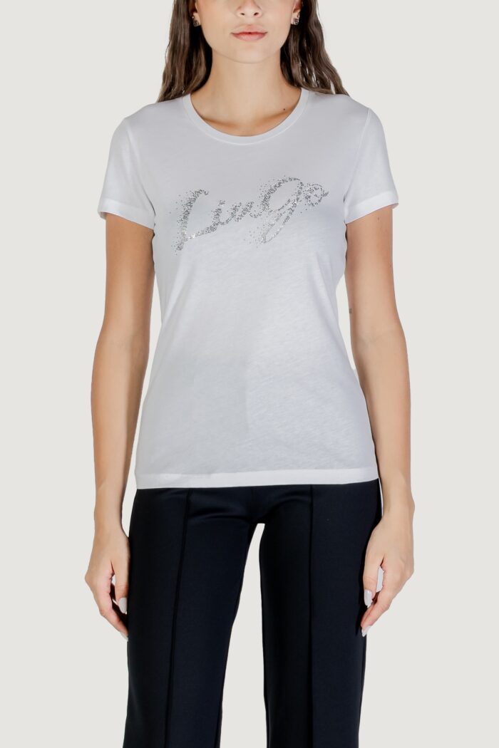 T-shirt Liu-jo ECS T-SHIRT MODA M/C Bianco – Argento