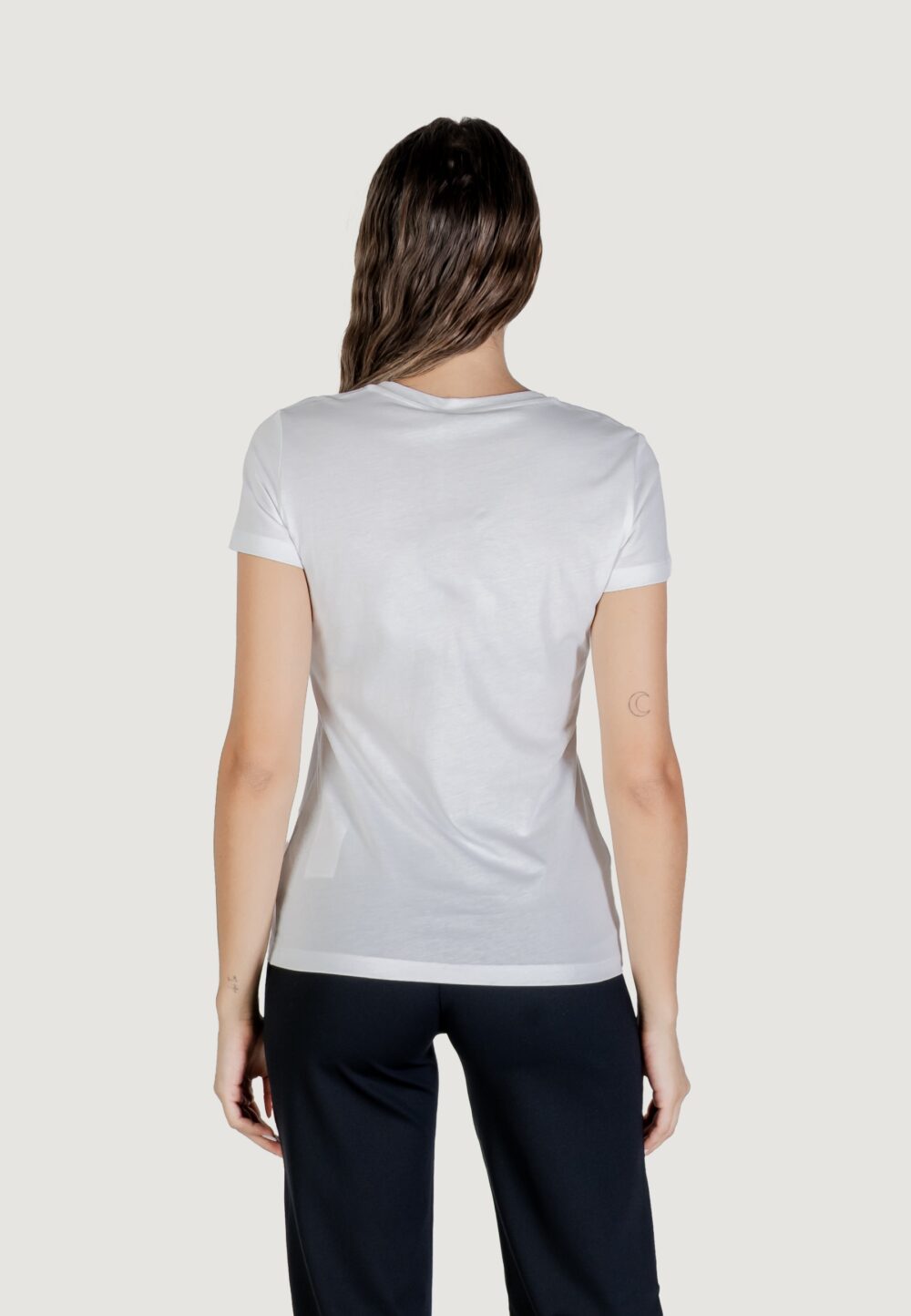 T-shirt Liu-Jo ECS T-SHIRT MODA M/C Bianco - Argento - Foto 5