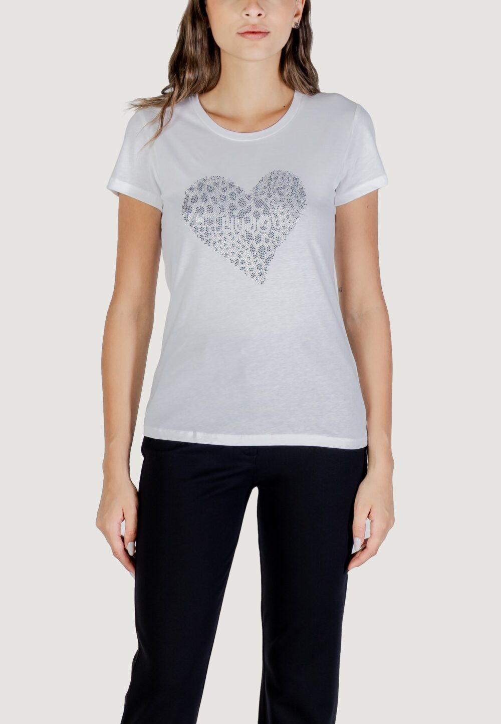 T-shirt Liu-Jo ECS T-SHIRT MODA M/C Bianco - Foto 2