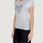 T-shirt Liu-Jo ECS T-SHIRT MODA M/C Bianco - Foto 3