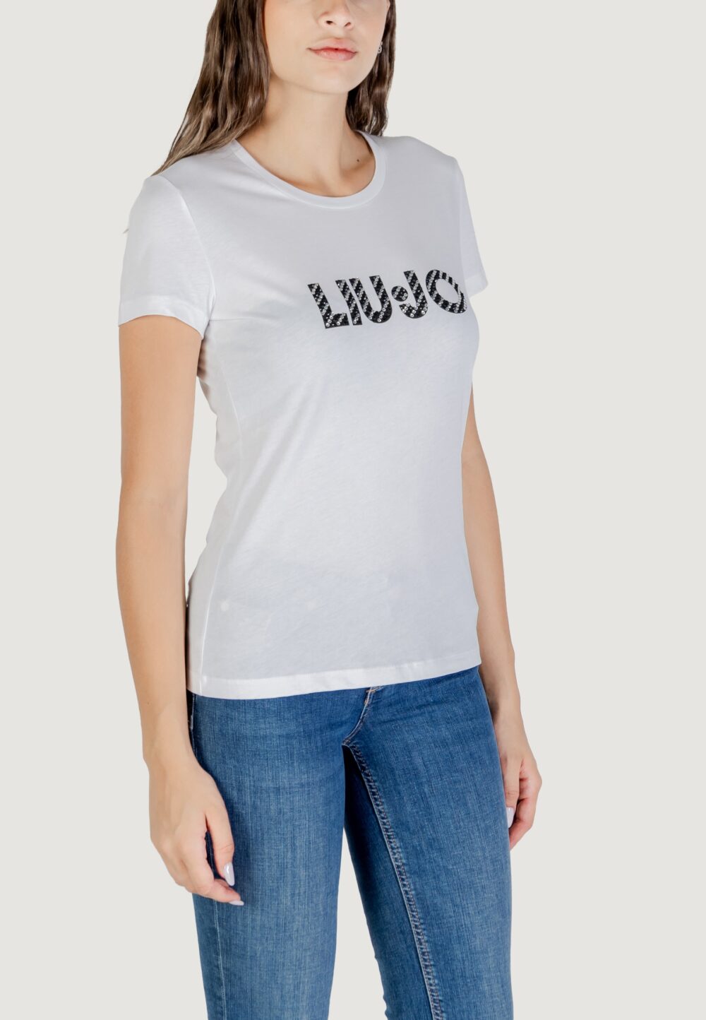 T-shirt Liu-Jo ECS T-SHIRT MODA M/C Bianco - Foto 2
