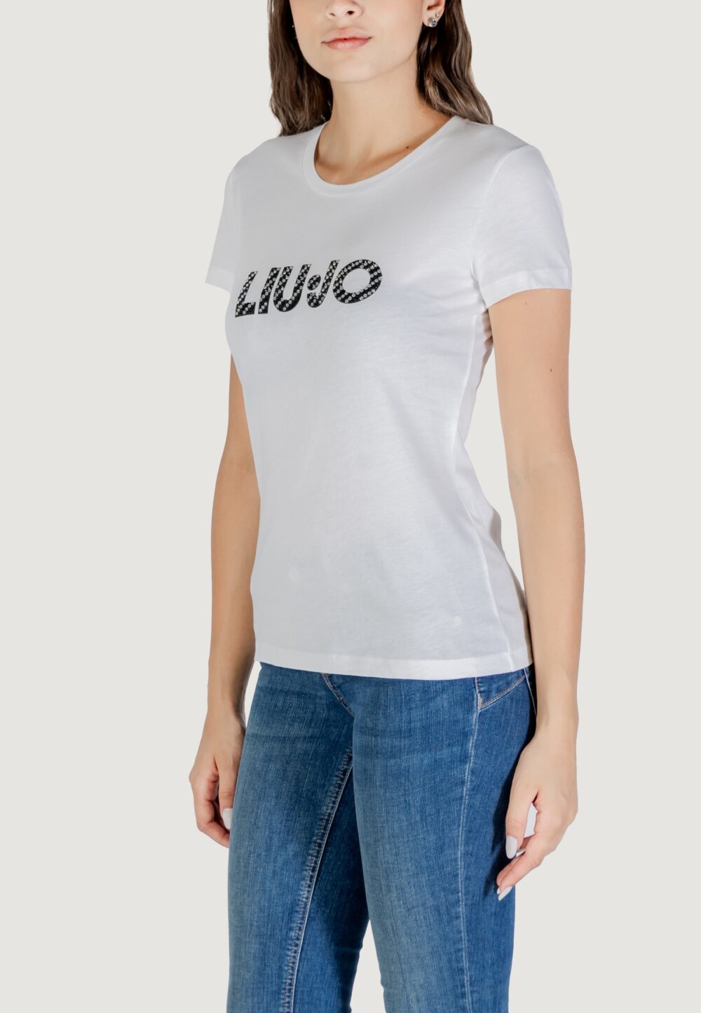 T-shirt Liu-Jo ECS T-SHIRT MODA M/C Bianco - Foto 3