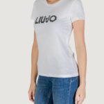 T-shirt Liu-Jo ECS T-SHIRT MODA M/C Bianco - Foto 3