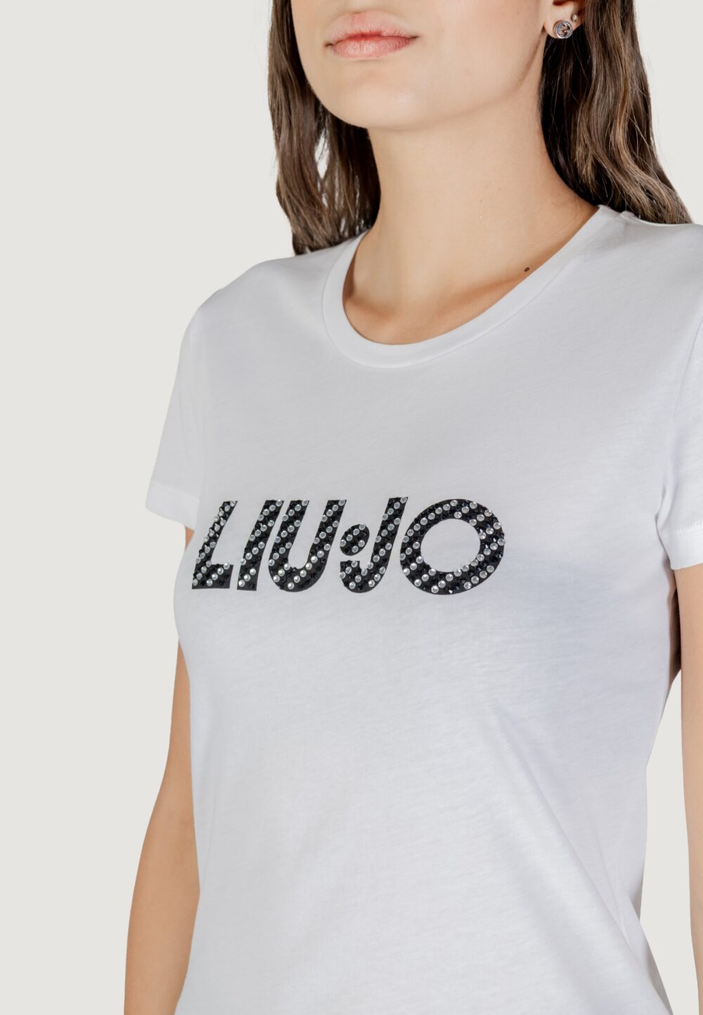 T-shirt Liu-Jo ECS T-SHIRT MODA M/C Bianco - Foto 5