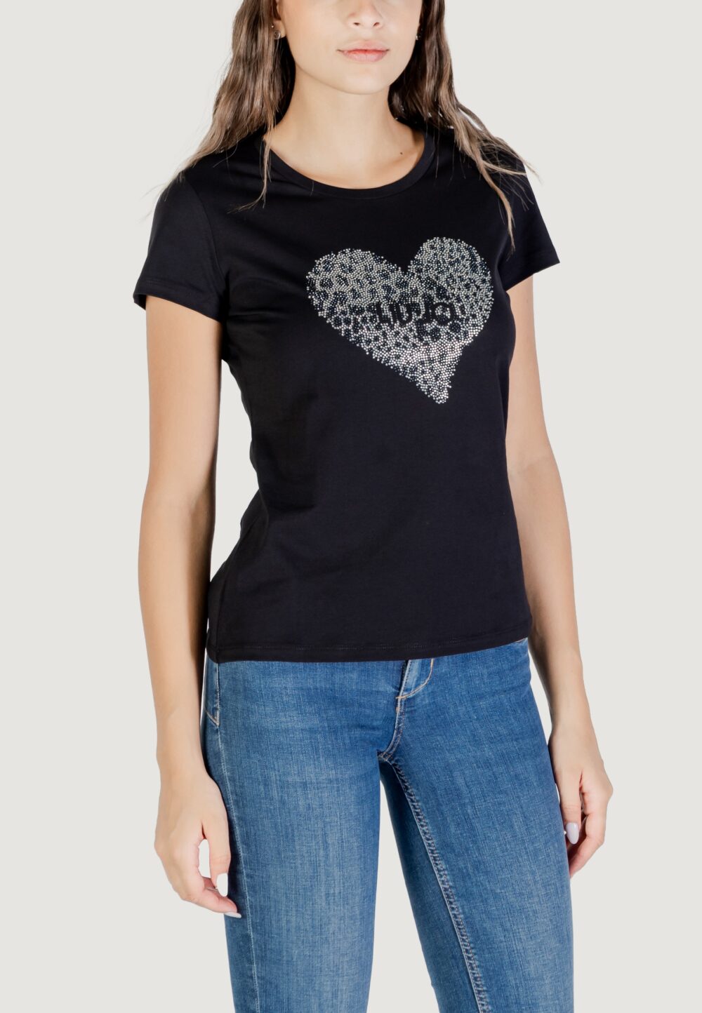 T-shirt Liu-Jo ECS T-SHIRT MODA M/C Nero - Foto 2