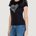 T-shirt Liu-Jo ECS T-SHIRT MODA M/C Nero - Foto 3